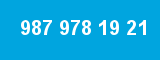 987 978 19 21 987 978 19 21
